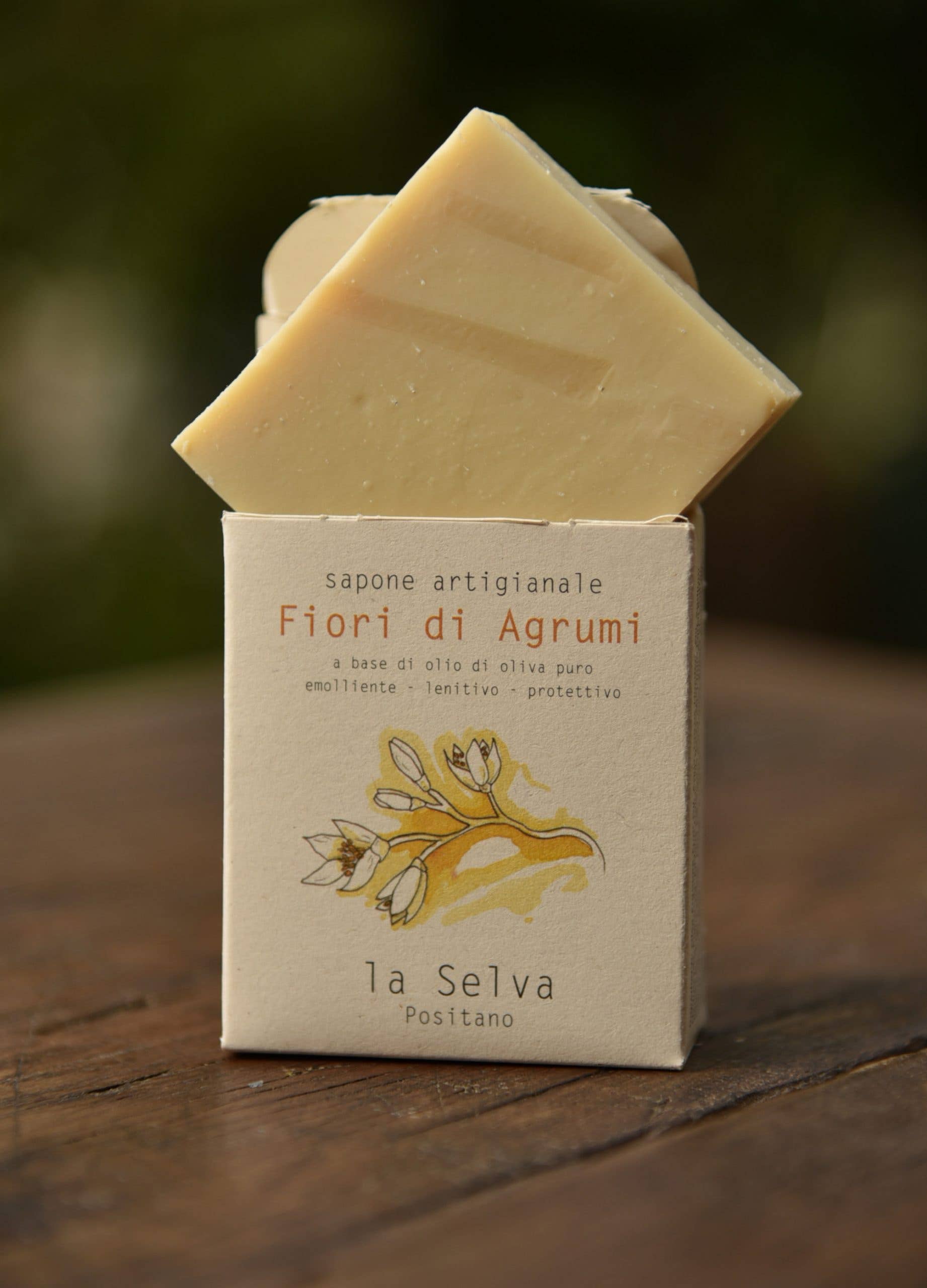 La Selva Positano Cosmetici Naturali – wholesale Tvål – Fast tvål med citrusblommor1