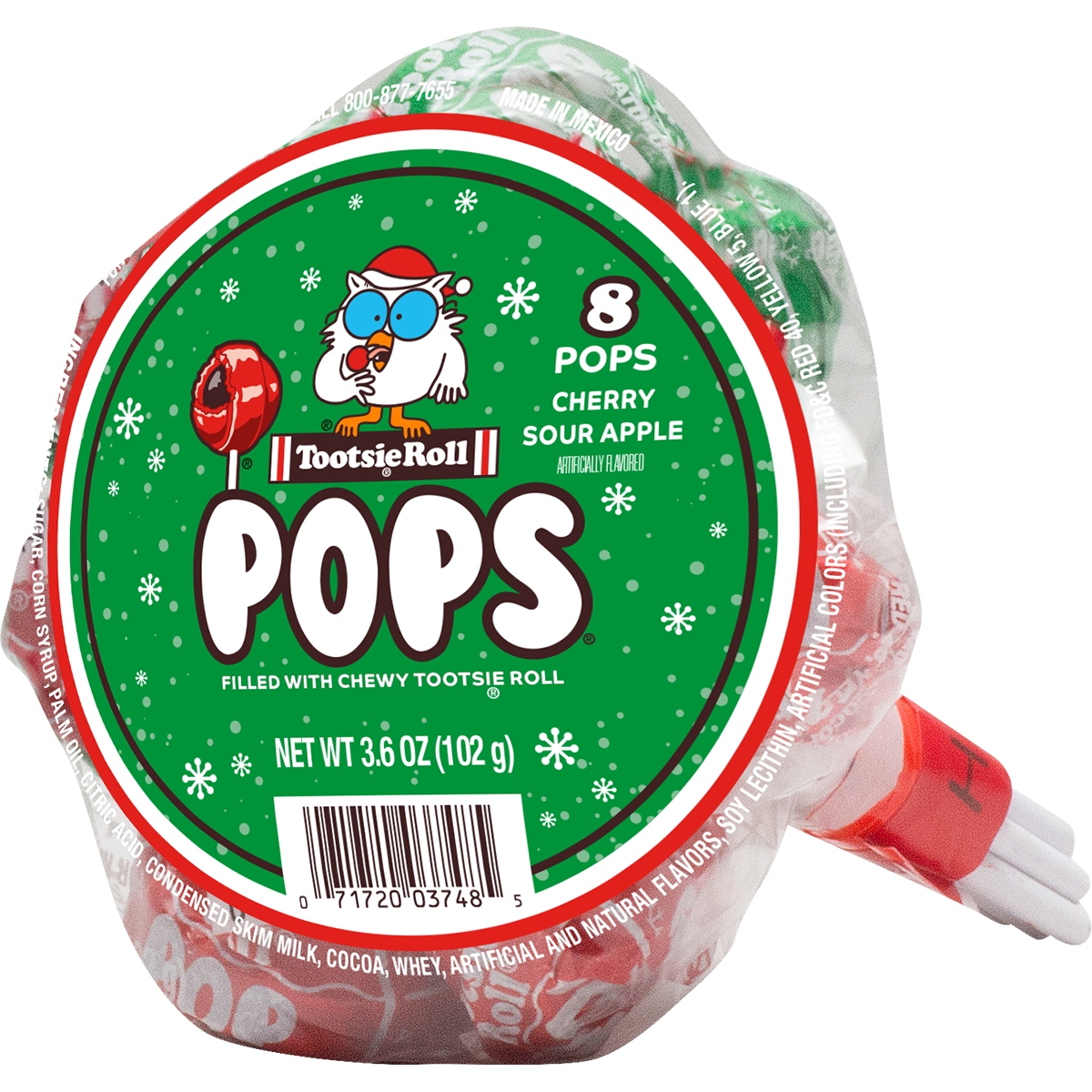 Long Island Candy Factory - Wholesale Lollipop - Tootsie Pop Christmas Bunch Lollipops 8 pack Bundle 18 ct0