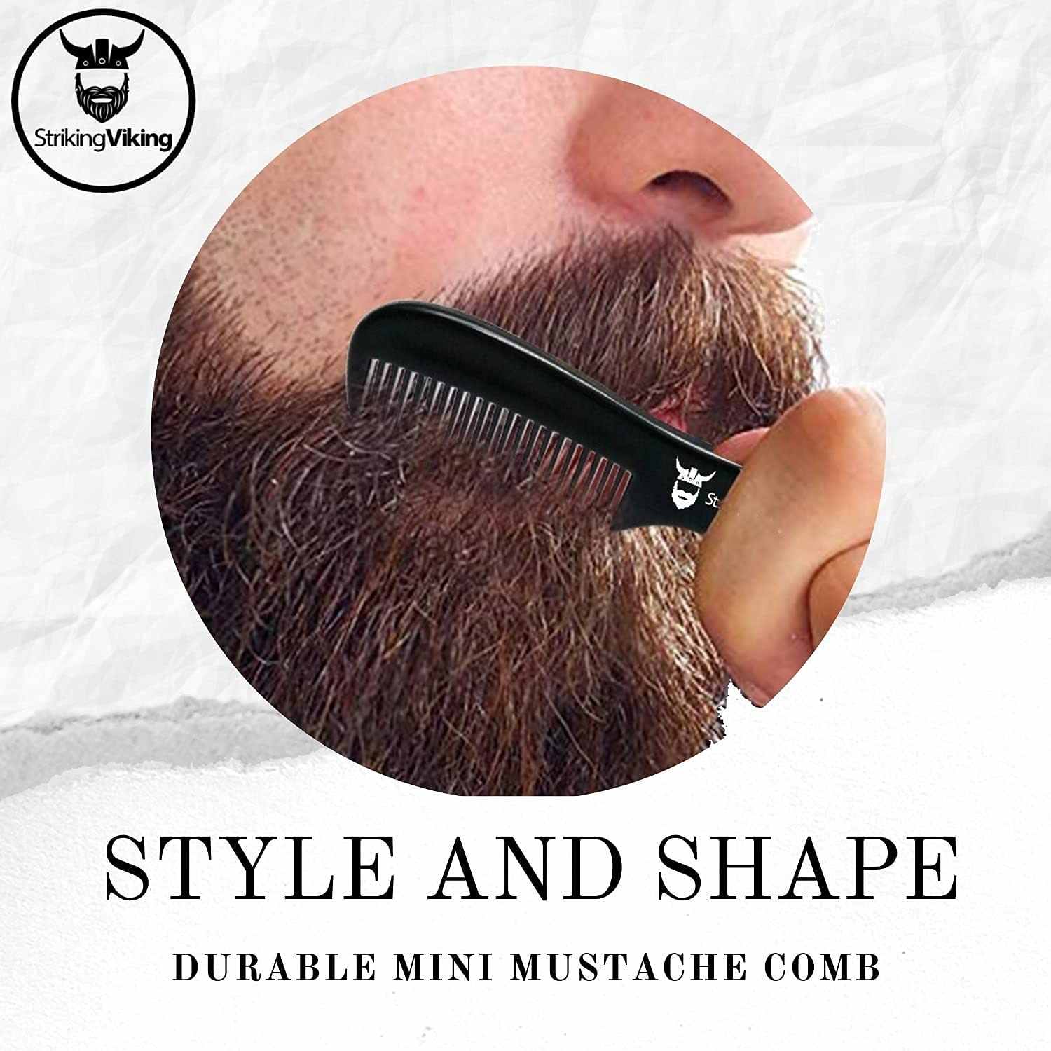 Striking Viking - Vente Produit structurant pour la barbe - Cire à moustache et peigne5