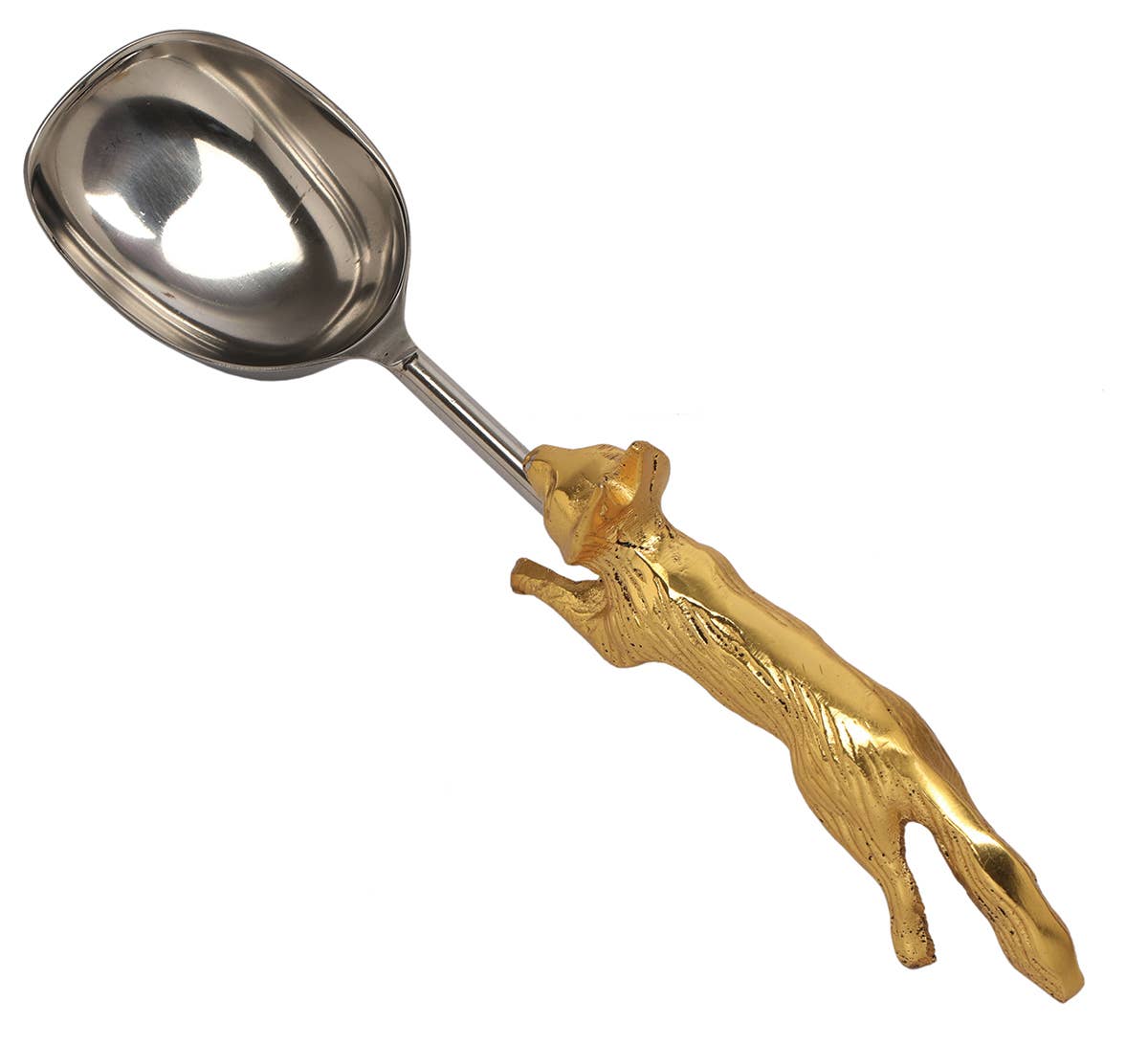India Handicrafts Inc - Wholesale Ice Cream Scoop - Gold Fox Hand Ice Scoop3