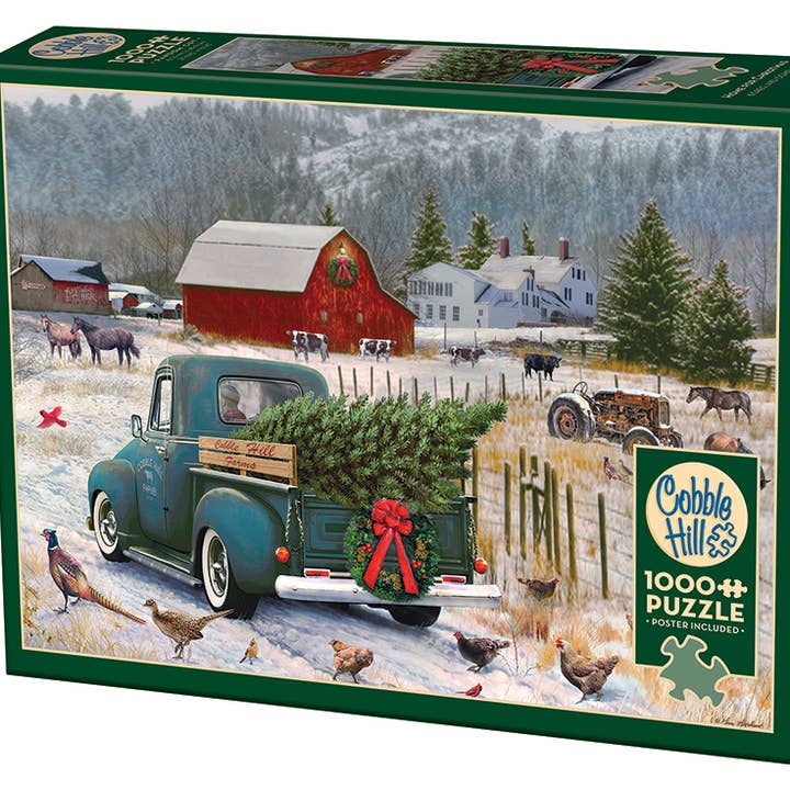 Home for Christmas 1000pc puzzle for wholesale by Outset Games and Cobble Hill Puzzles