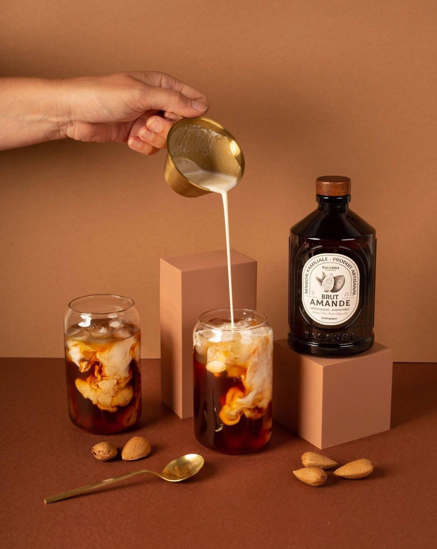 Bacanha - Wholesale Flavored Syrup - Raw Almond Syrup - Organic - 400ml - 13,5 fl. oz.2