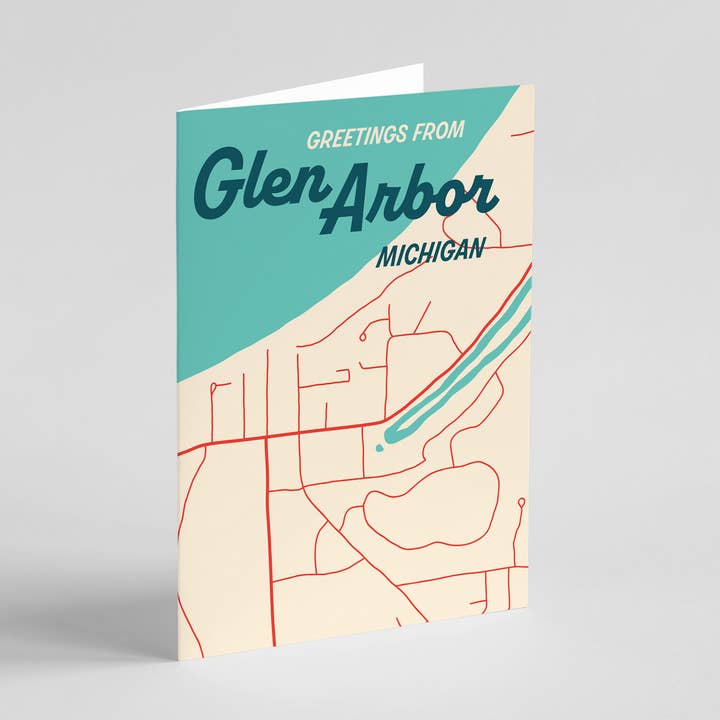 Glen Arbor Karta Vykort för wholesale av Byway Press