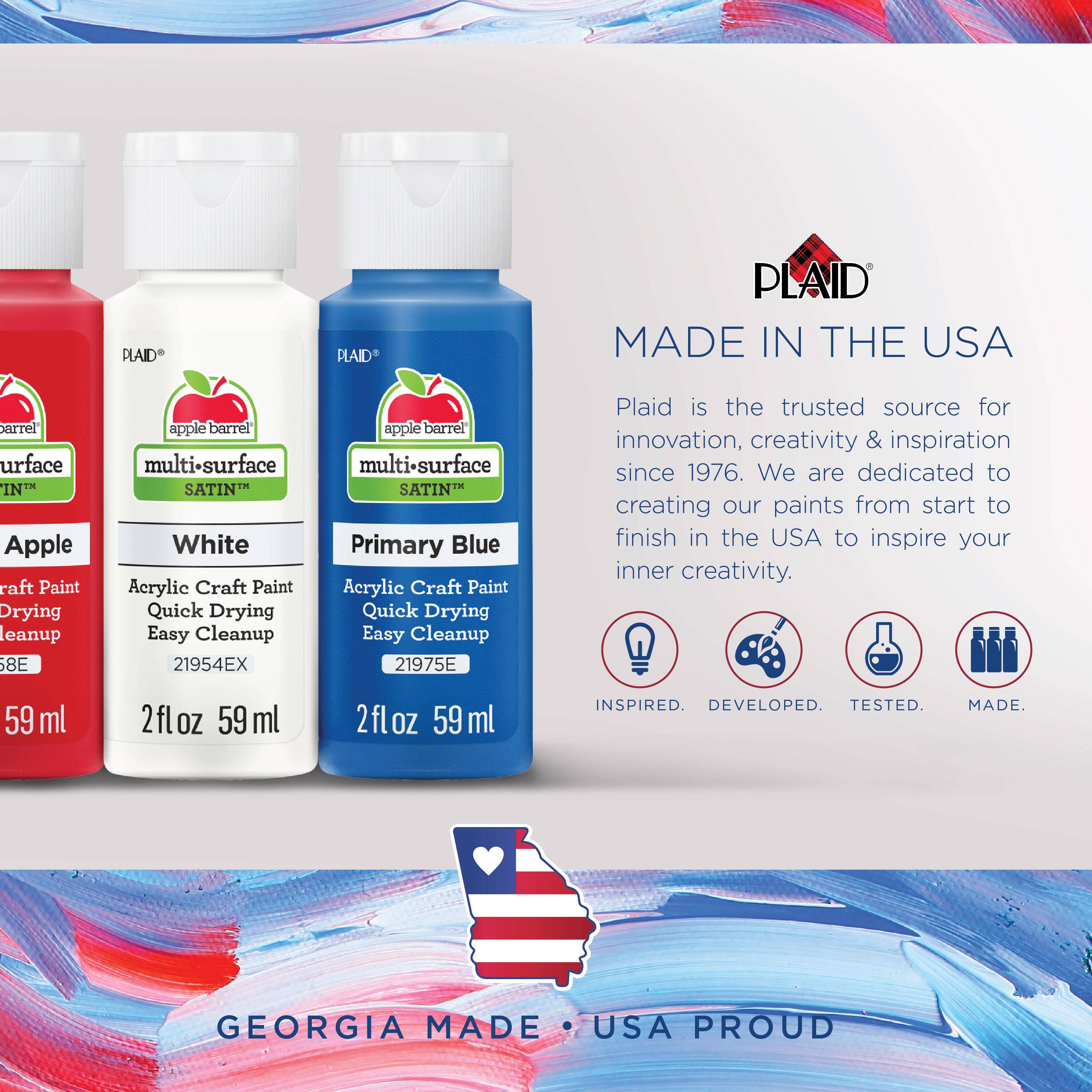 Plaid Crafts - Wholesale Acrylic Paint - Apple Barrel ® Multi-Surface Satin Acrylic Paint - 2 oz64