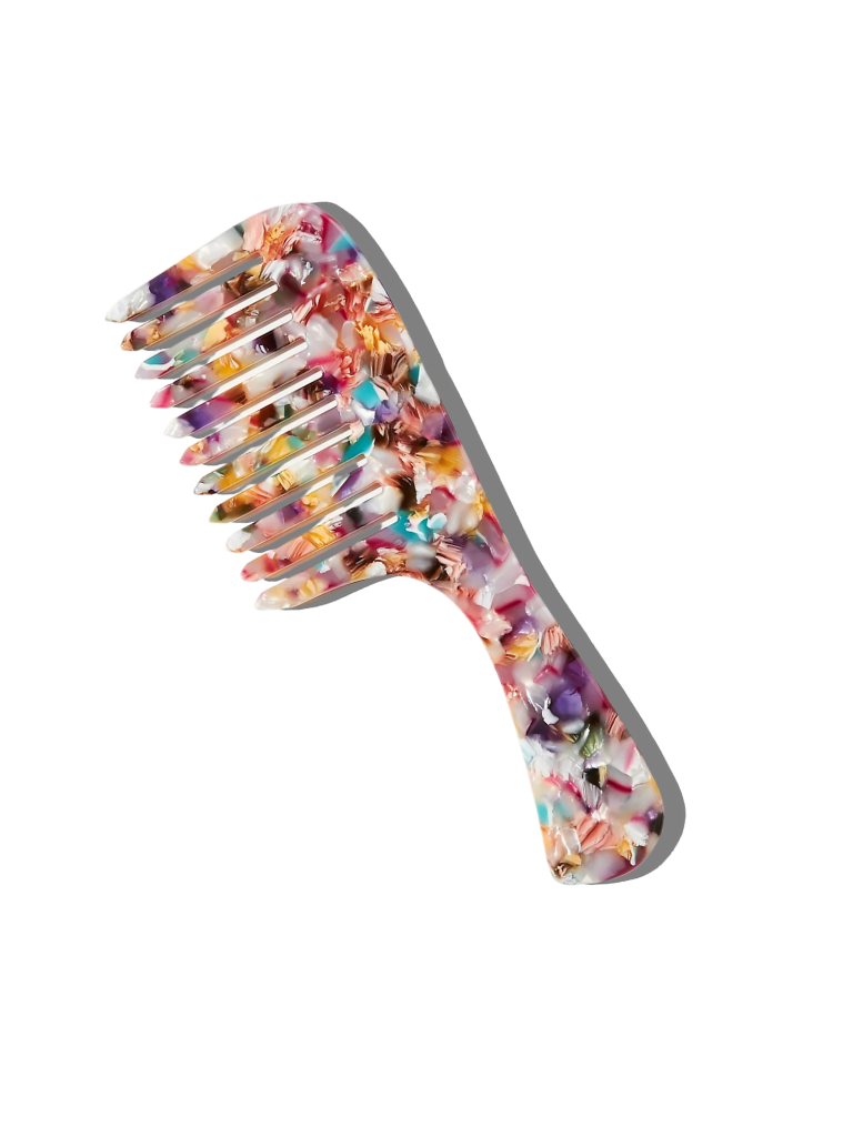 Solar Eclipse - Wholesale Hair Brush/Comb - Wide Tooth Handle Acetate Hair Comb | Eco-Friendly0