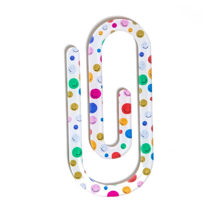 Happy Face Jumbo Paperclip for wholesale by Kingfolk Co