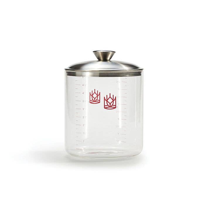 HIC - Harold Import Co. - Wholesale Kitchen Tool/Gadget - King Arthur Baking Glass Sourdough Crock