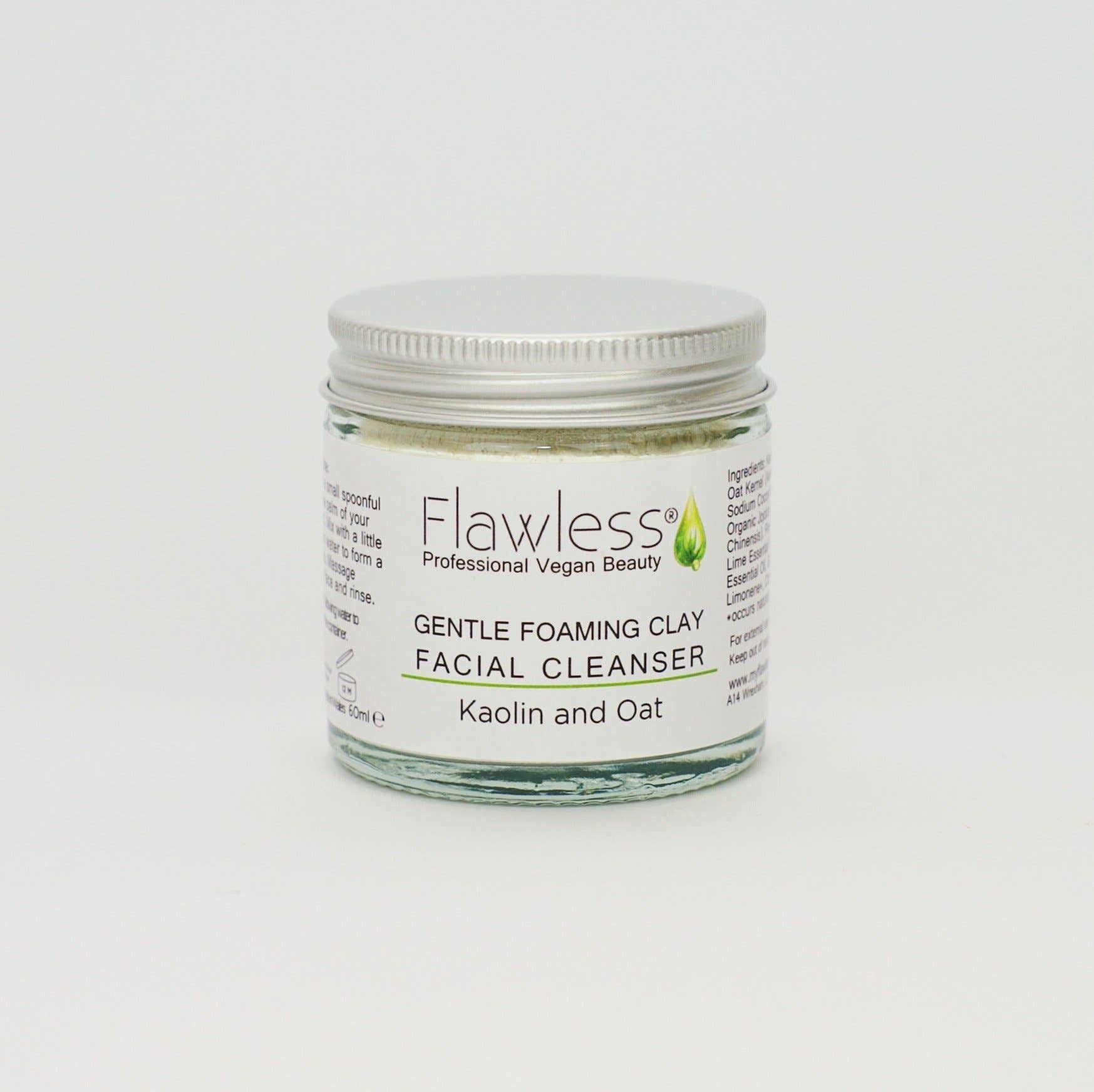 Flawless – wholesale Facial cleanser – Vegan Clay Facial Cleanser - Gentle and Foaming - 60ml3