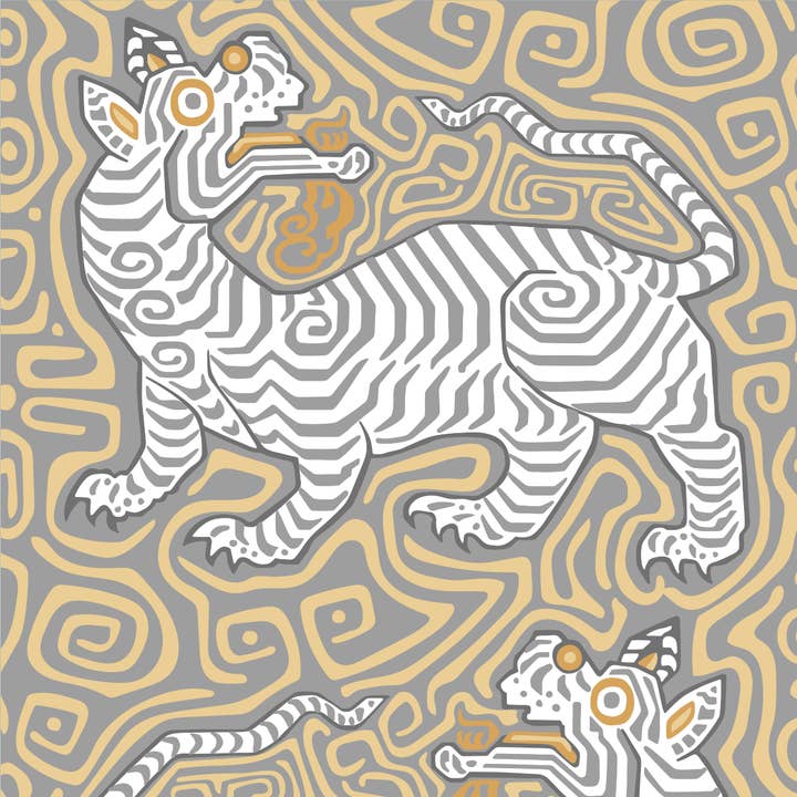 Tigre - Tak Wallpaper for wholesale by Detroit Wallpaper Co.