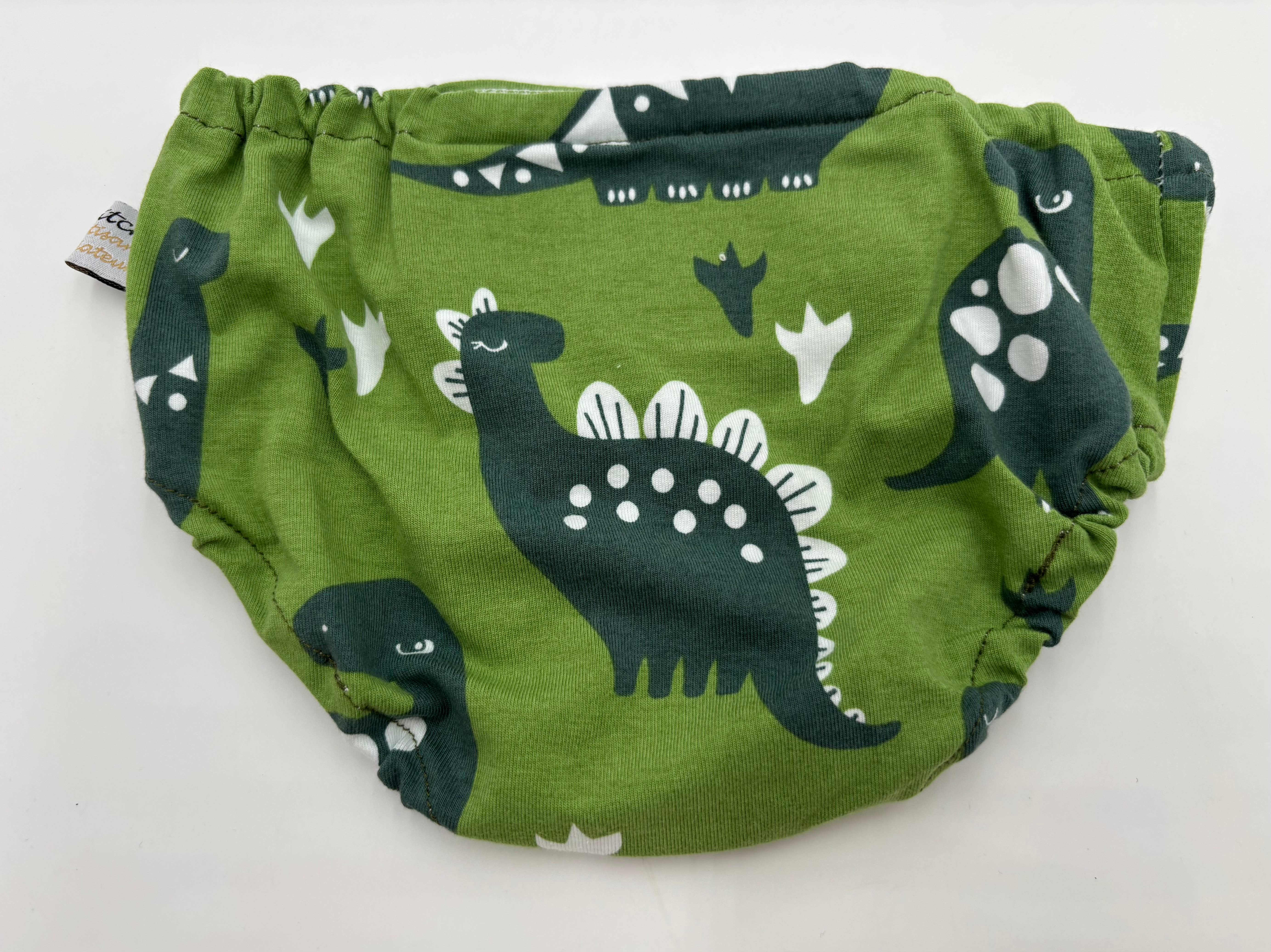 Ecopitchoun - Wholesale Underwear/Diaper Cover - Baby - BIO baby panties in blue, green, ochre, beige animal colors7