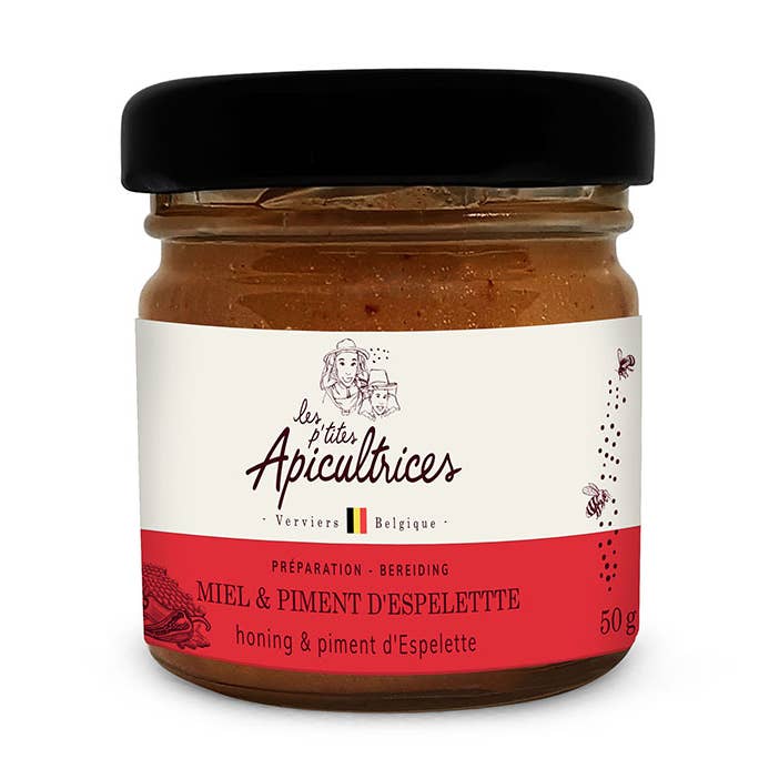Miel & Piment d'Espelette 50g for wholesale by Les p'tites Apicultrices