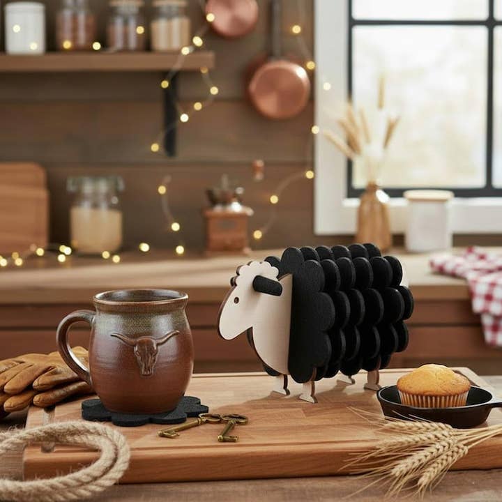 Fårunderlägg i set med träställ för wholesale av MCS