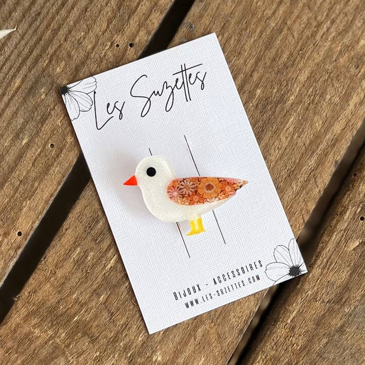 Huguette Sonia Brooch for wholesale by Les Suzettes