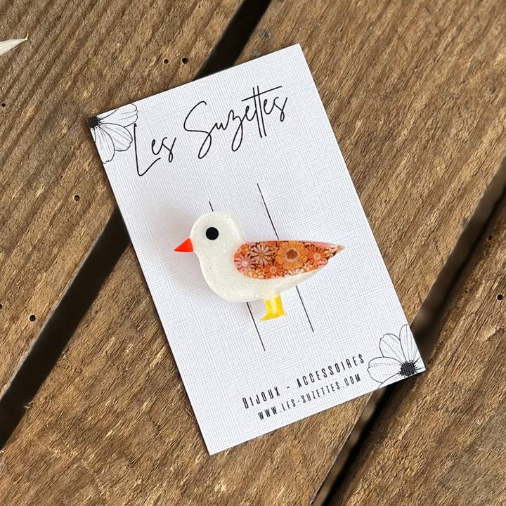 Huguette Sonia Brooch for wholesale by Les Suzettes