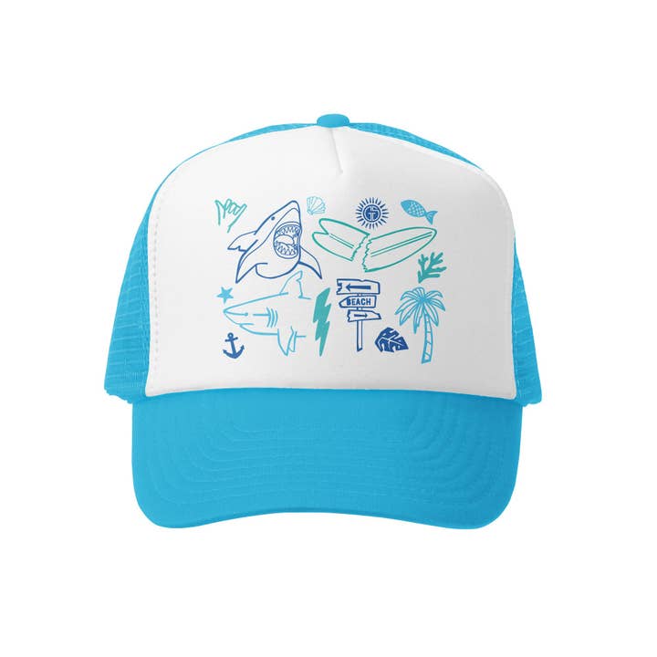 Shark Icons Kids Hat for wholesale by GROM SQUAD