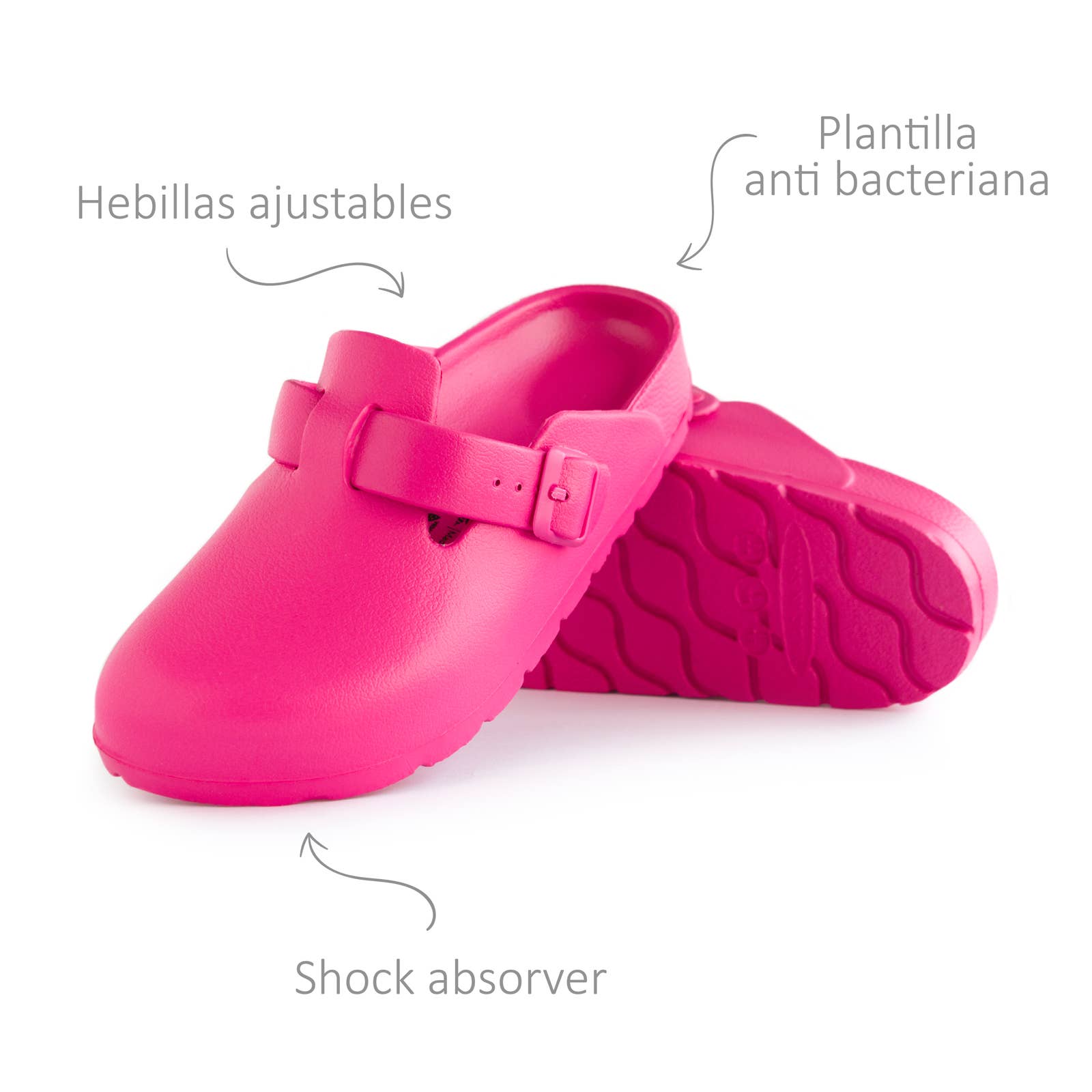 Avispas - Wholesale Mules - Women's - Desalia Fuchsia pink Clog Mule bio EVA Wasps1