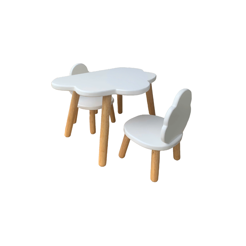 Pioupiou et Merveilles - Wholesale Chair - Kids - Children's Table and Chairs Set Cloud White 1-4 years6