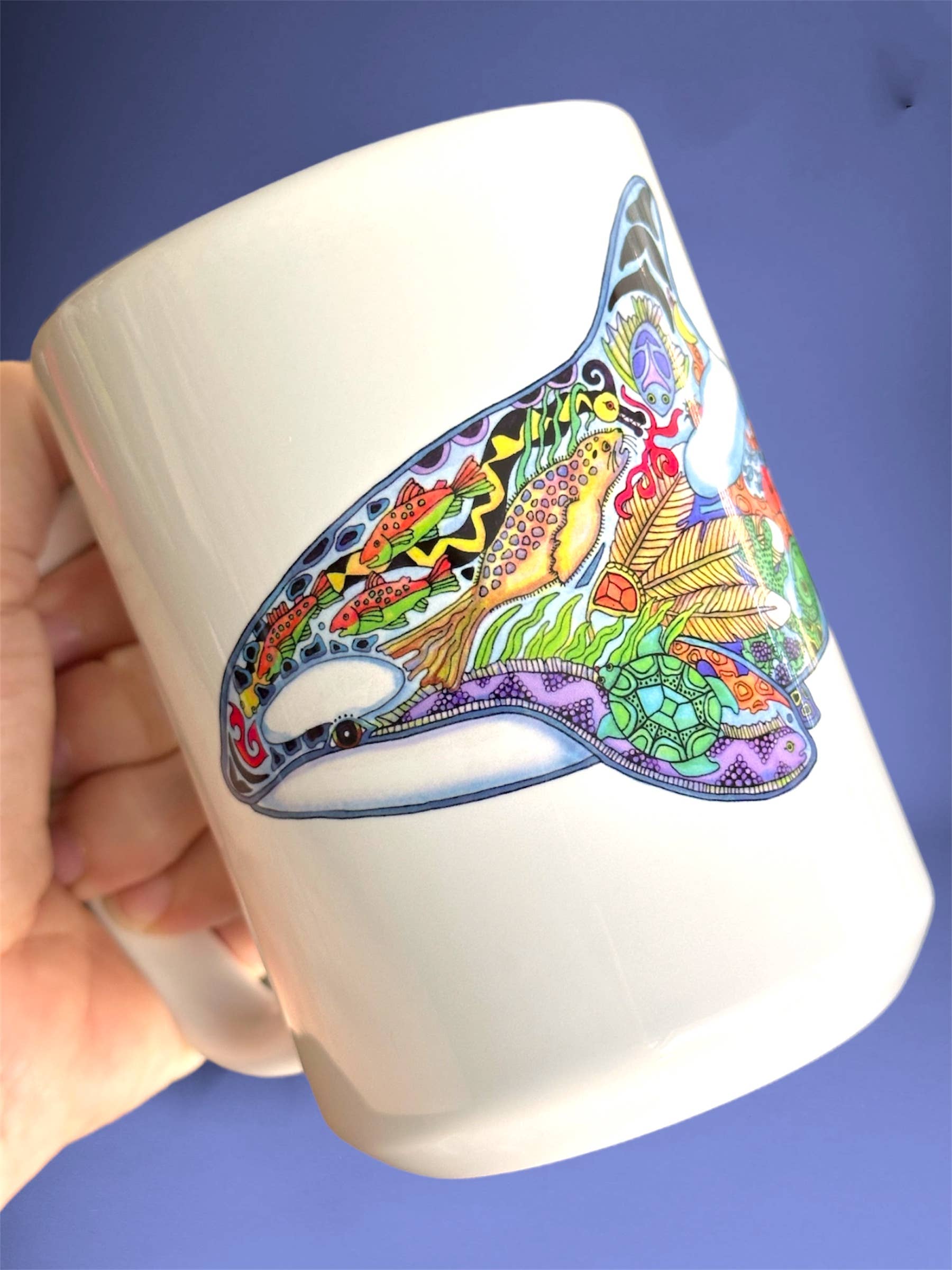 EarthArt International - Wholesale Coffee Mug - Granny Orca 15 oz Mug4