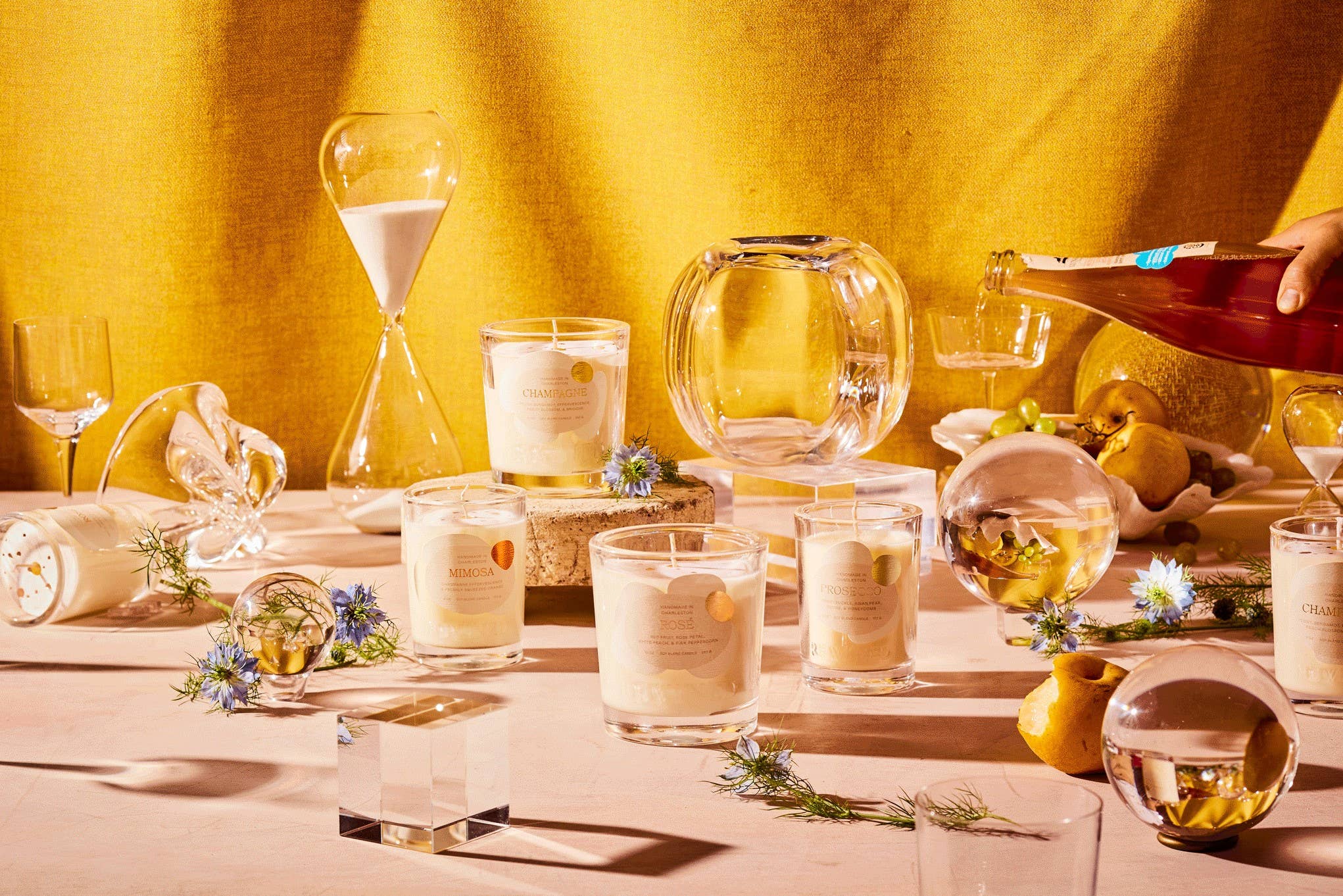 Rewined – wholesale Jar/filled candle – Rewined Prosecco Candle 10 oz2