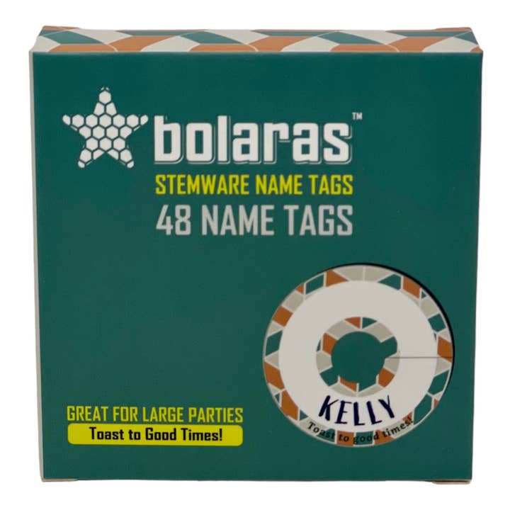 Bolaras - Wholesale Gag Gift/Novelty Gift - Bolaras Stemware Name Tags - Toast to Good Times! - 48 Tags3