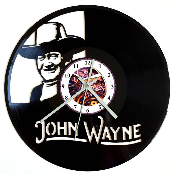 Vinyl Record Clock - John Wayne for wholesale by Broken Record