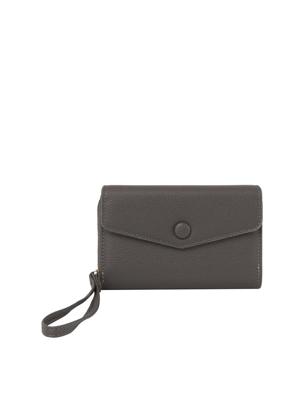 Handbag Factory Corp - Wholesale Wallet - Women's - Button detailed trifold wallet1