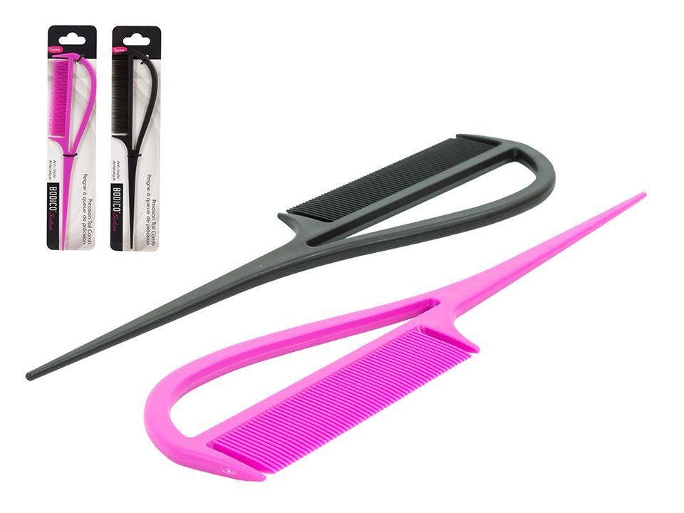 Bodico - Wholesale Hair Brush/Comb - Bodico, Hair Styling Comb,2asst-Black/Fuschia0