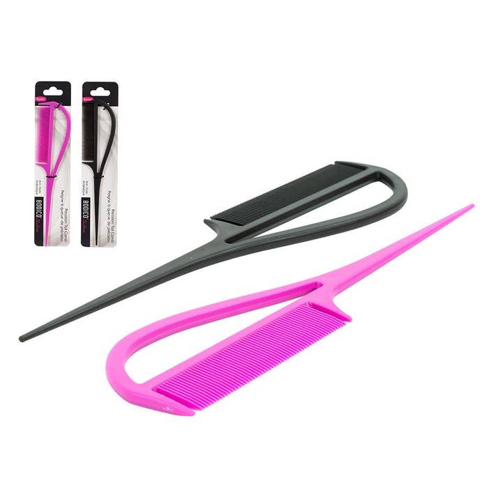 Bodico - Wholesale Hair Brush/Comb - Bodico, Hair Styling Comb,2asst-Black/Fuschia