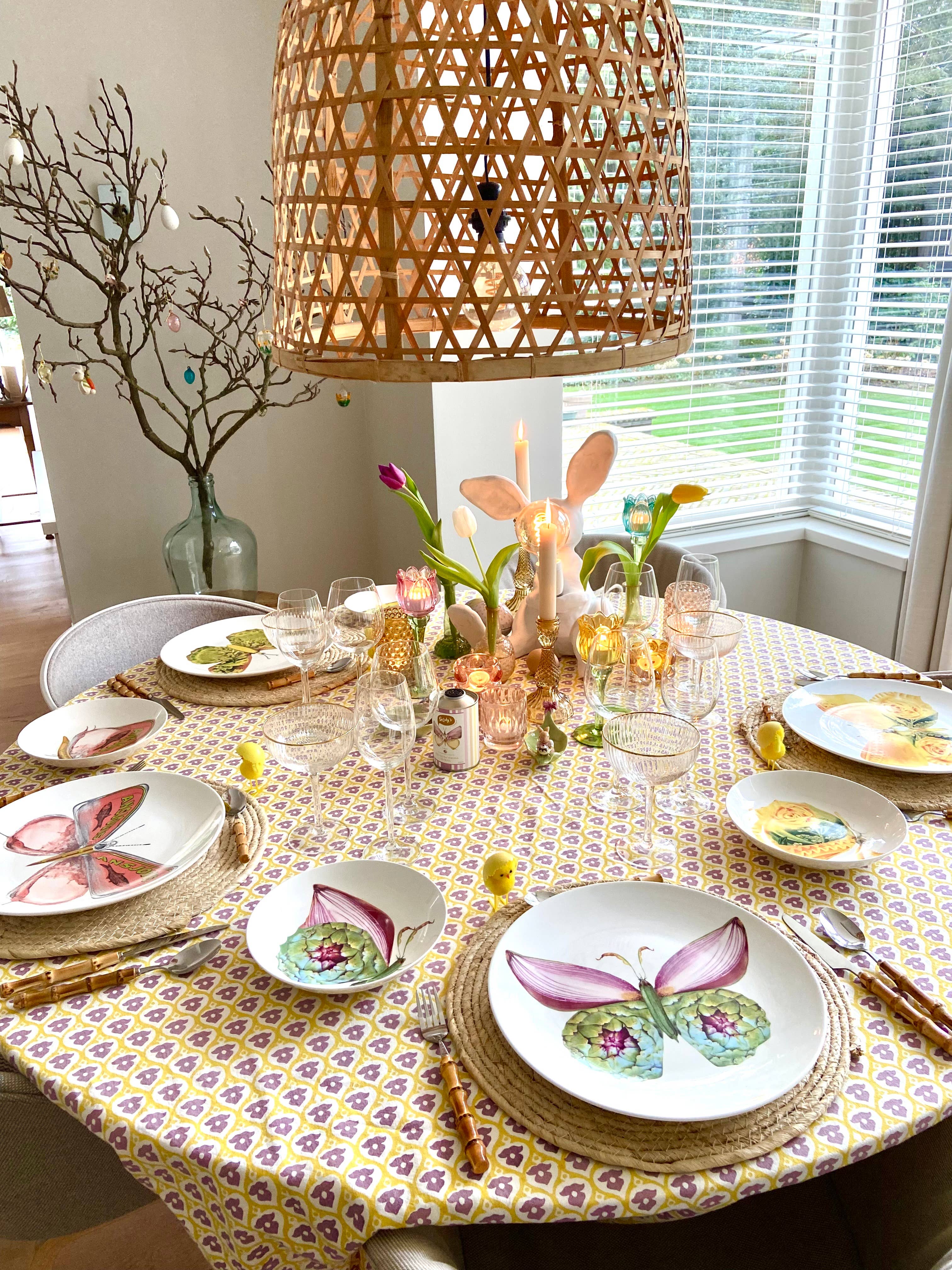 Bordy's - Vendita all'ingrosso Piatto - Set di 4 piatti maxi « La dolce vita di una farfalla »8