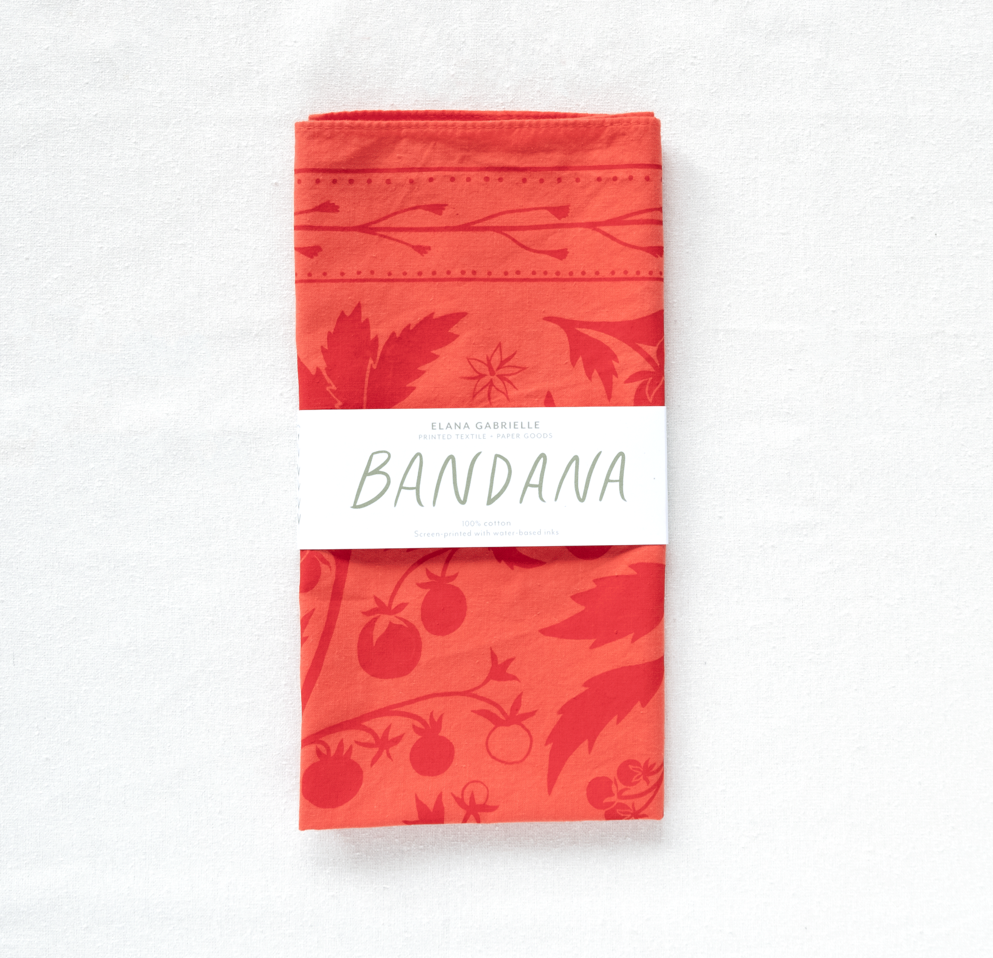 Elana Gabrielle - Wholesale Bandana - Women's - Tomato Bandana - Bestselling Cotton Tomato Illustration2