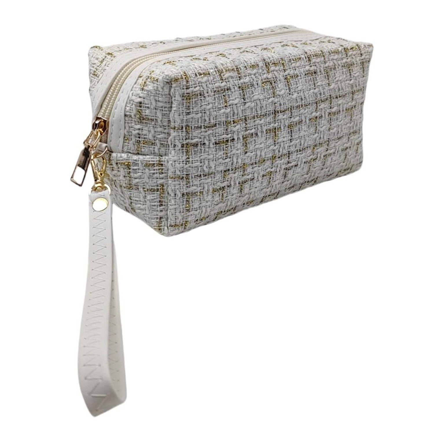 MiMi Wholesale - Wholesale Pouch - Women's - EG10307 Tweed Pouch With Wristlet Strap6