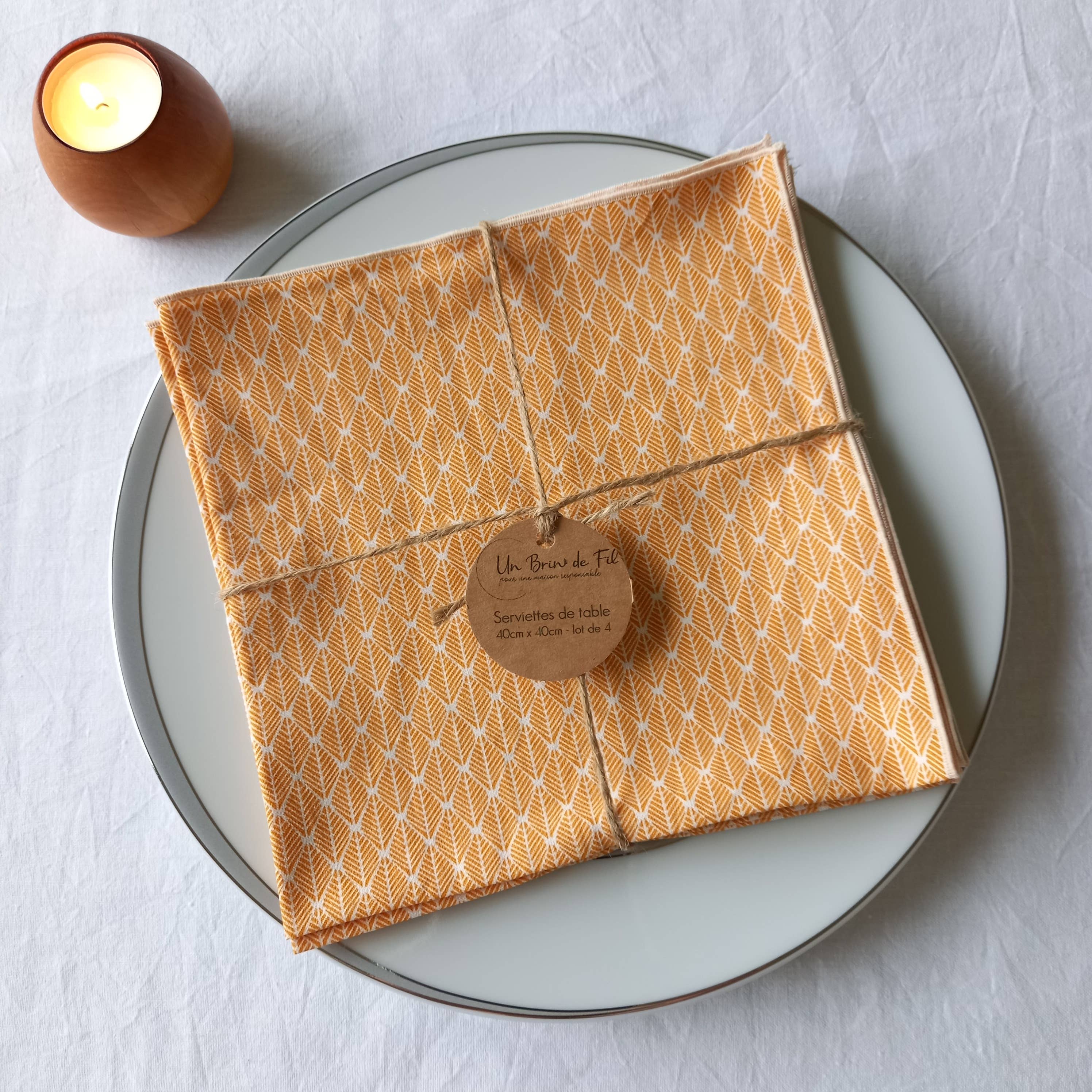 Un Brin de Fil – Guardanapo e pano de jantar por atacado – Guardanapos de tecido para mesa2