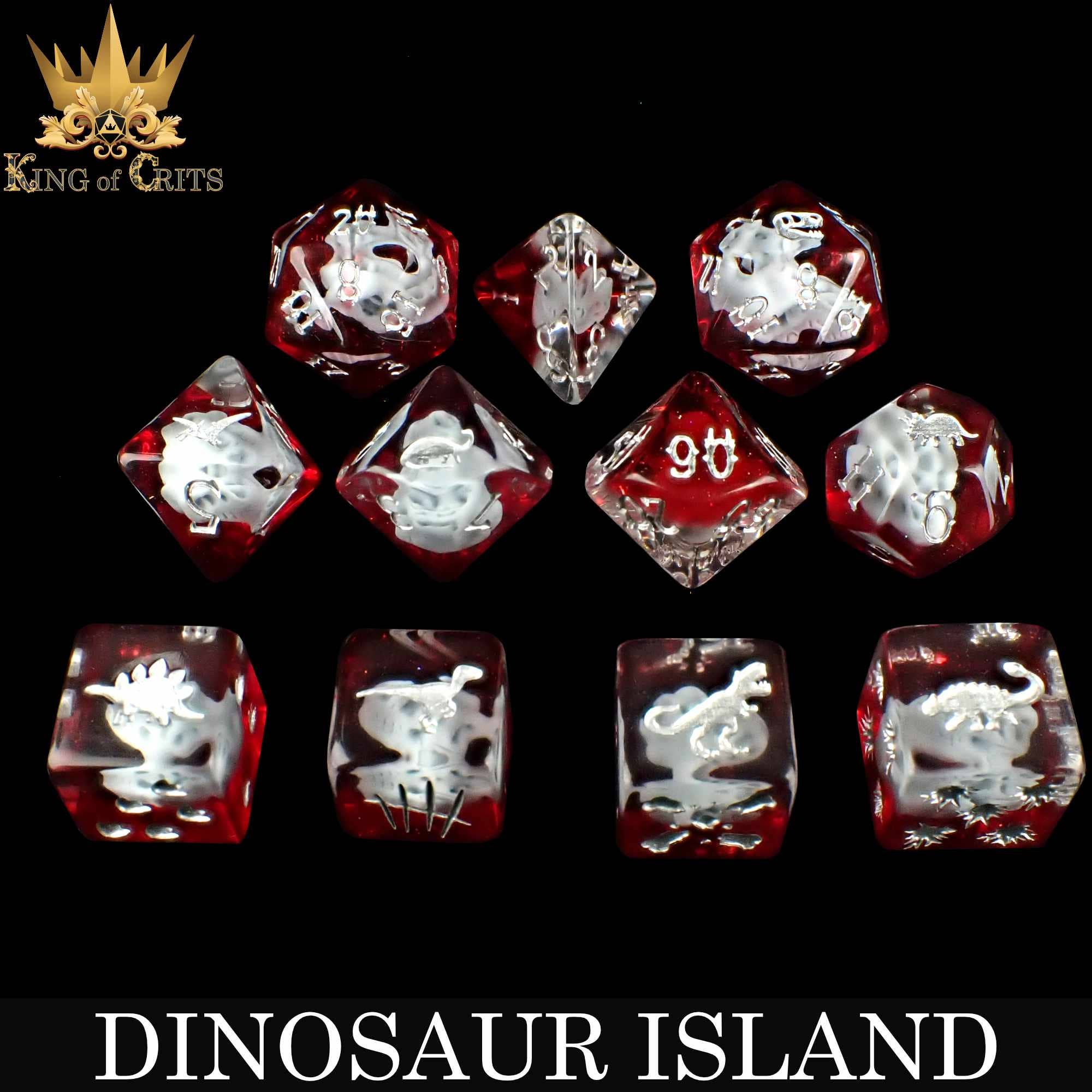 DNDDICE.COM - Wholesale Dice - Dinosaur Island - 11 Dice Set7