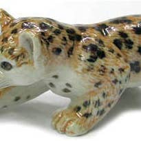 Mini statuetta in porcellana, motivo: cucciolo di leopardo per la vendita all'ingrosso da parte di Little Critterz