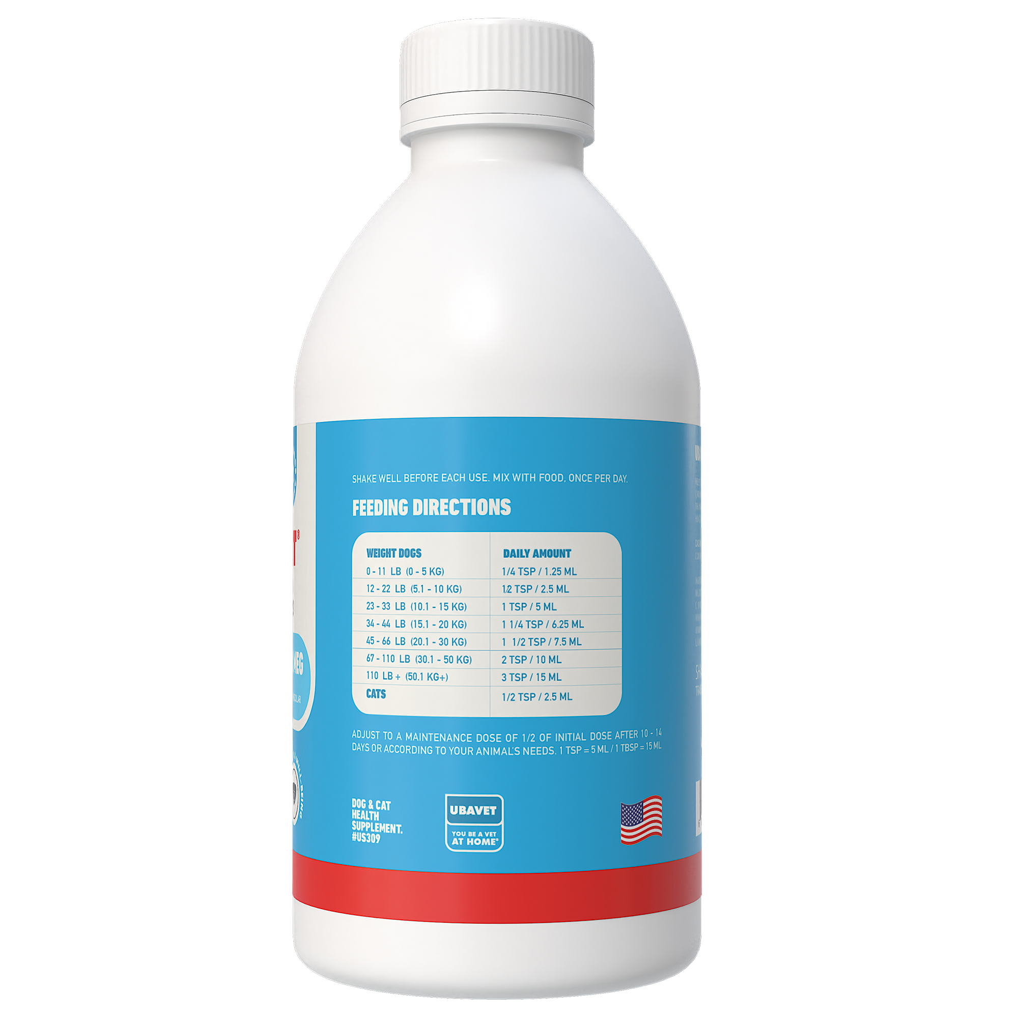 Jojo Modern Pets – Suplemento para animais de estimação – Cão por atacado – UBAVET Joint Power MEG Suporte Articular Líquido para Cães e Gatos1