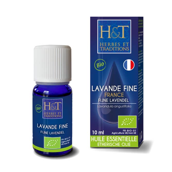 Økologisk fin lavendel æterisk olie (Lavandula angustifolia) - 10 ml - Urter & traditioner for engroshandel hos Ecohesens