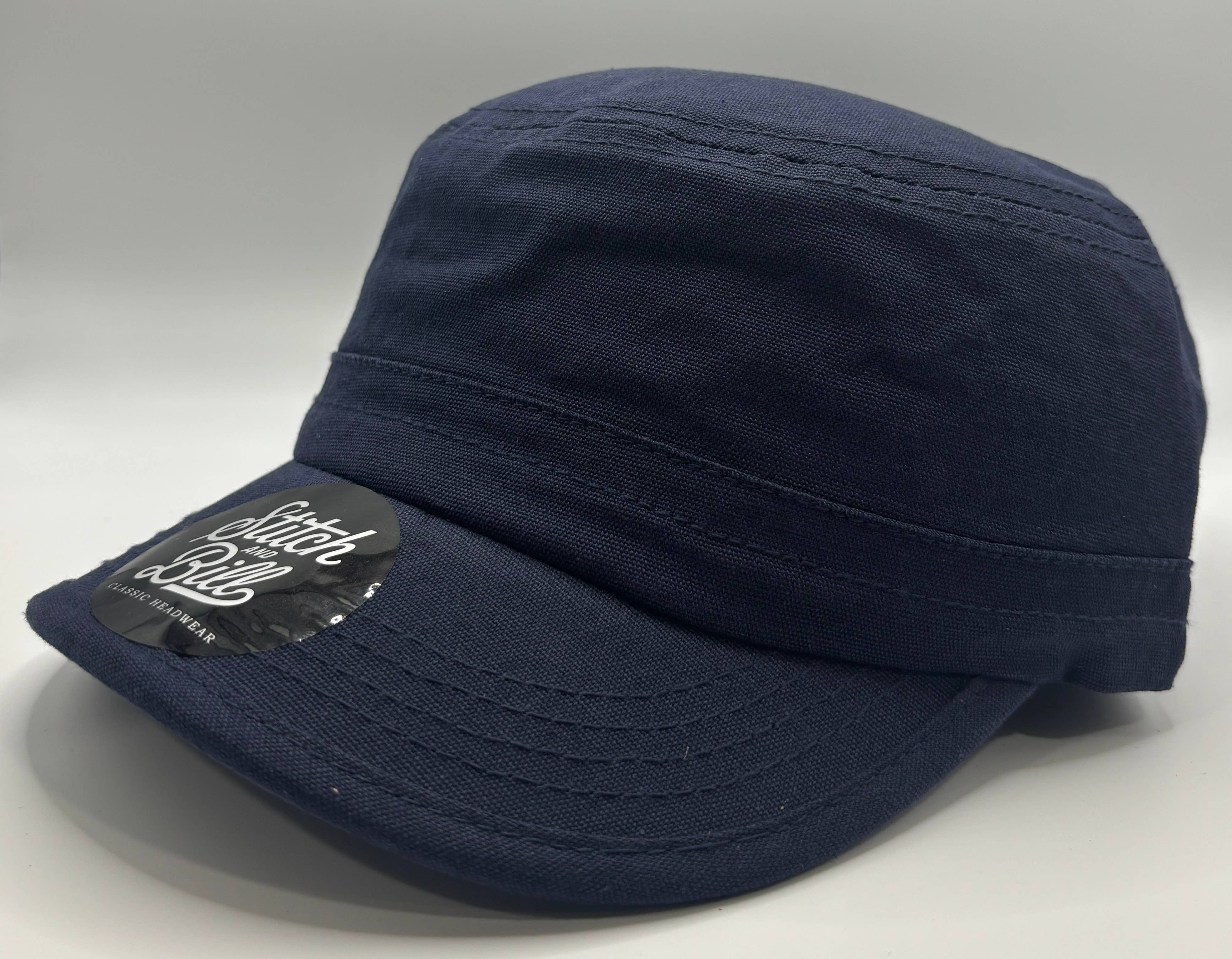 Stitch & Bill Hats - Wholesale Baseball Cap - Unisex - Trendy Military Cadet Cap Women Men 100% Cotton Adjustable5