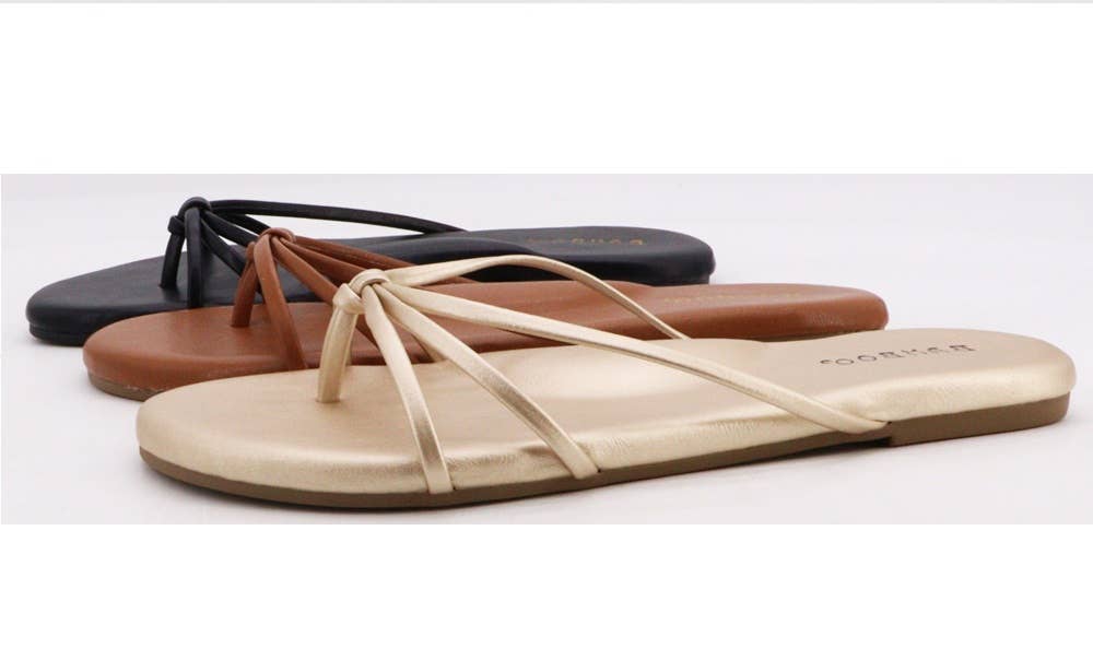 Andrea Bijoux - Wholesale Flip Flops - Women's - Simple Flip Flop  three Strap on side4