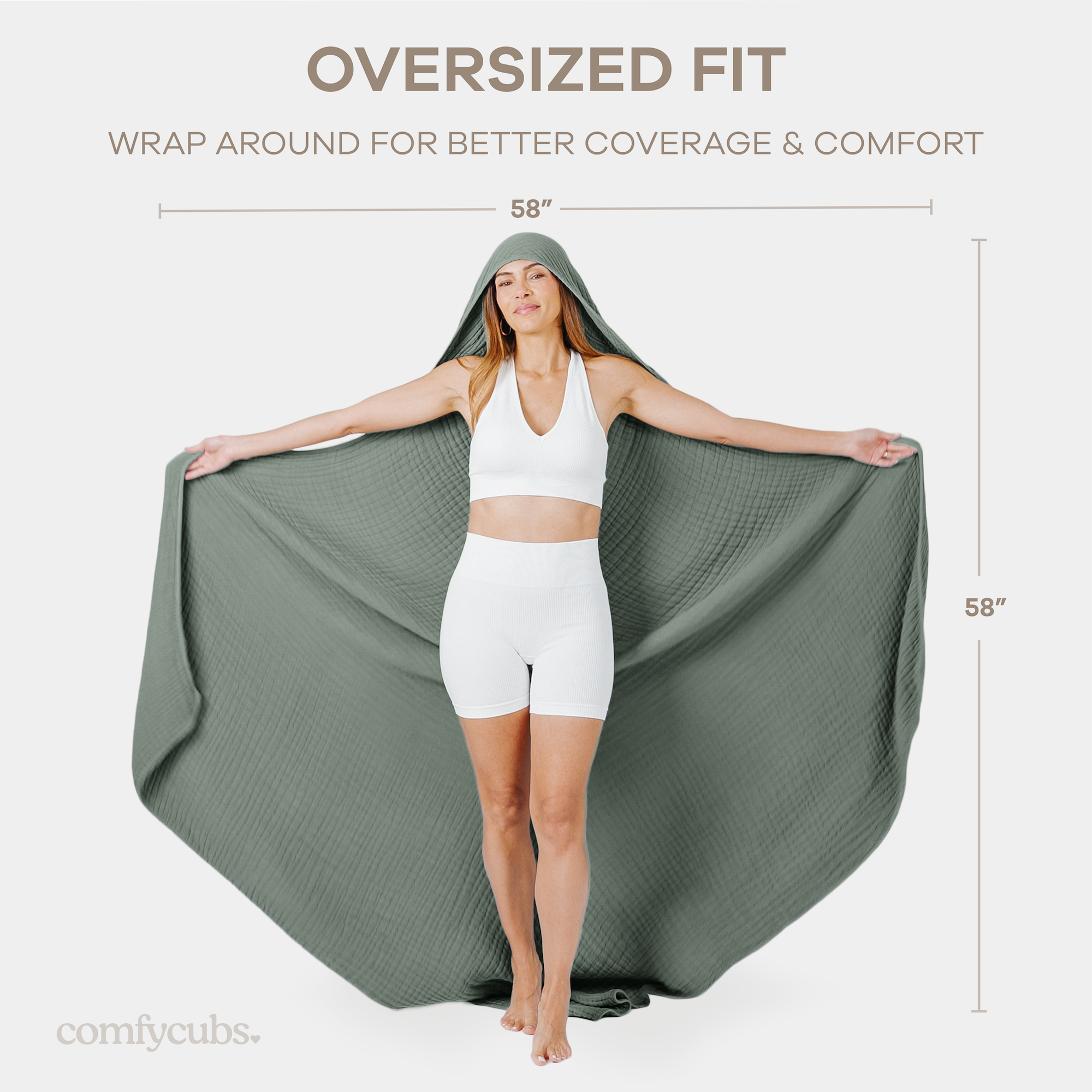 Comfy Cubs - Wholesale Bath Towel - Adult Hooded Towel, Large Hoodie Blanket by Comfy Cubs
39