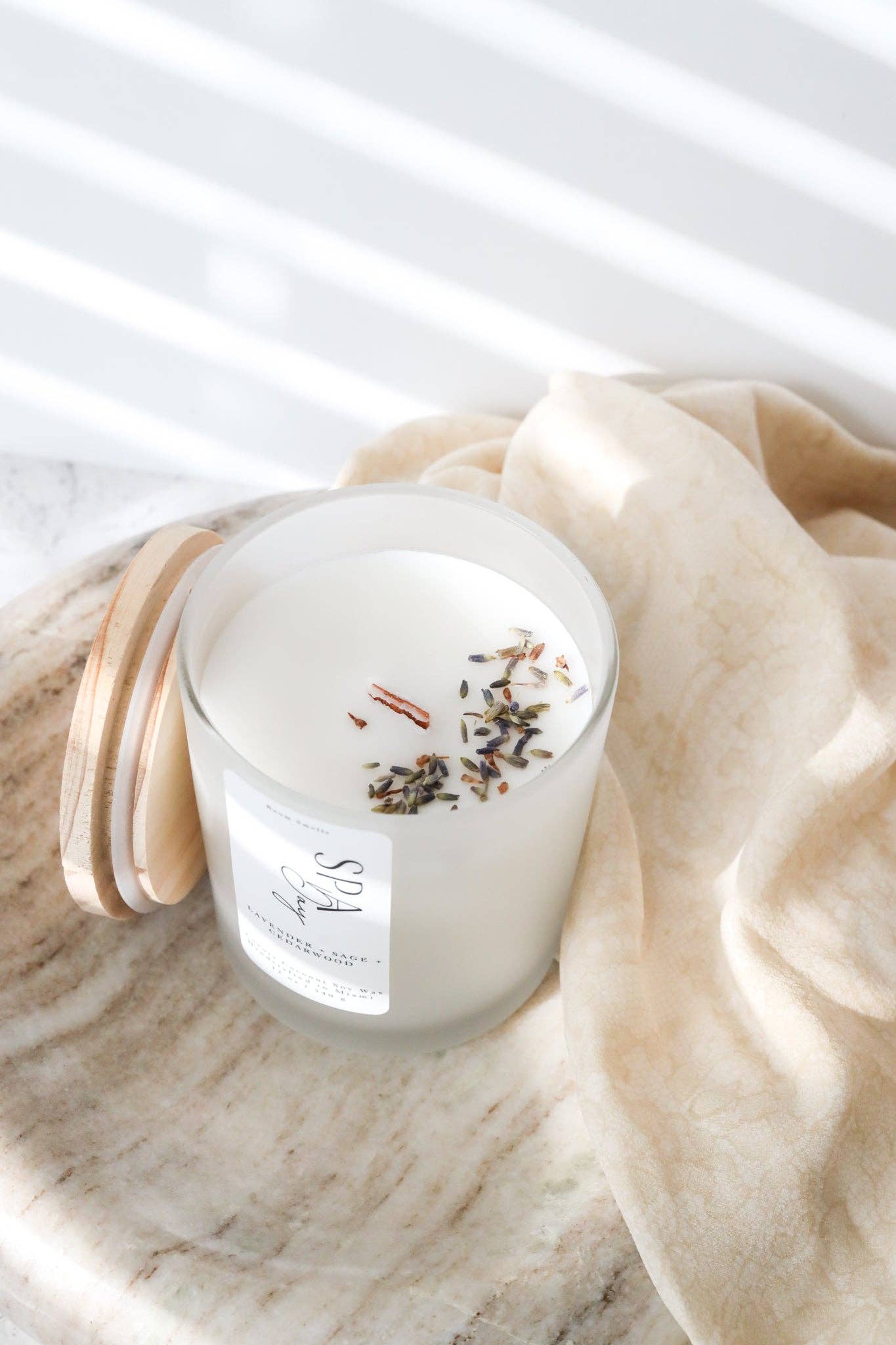 RoomSmells – Großhandel Kerze im Glas / gefüllte Kerze – Spa-Tag - 12 oz Kerze3