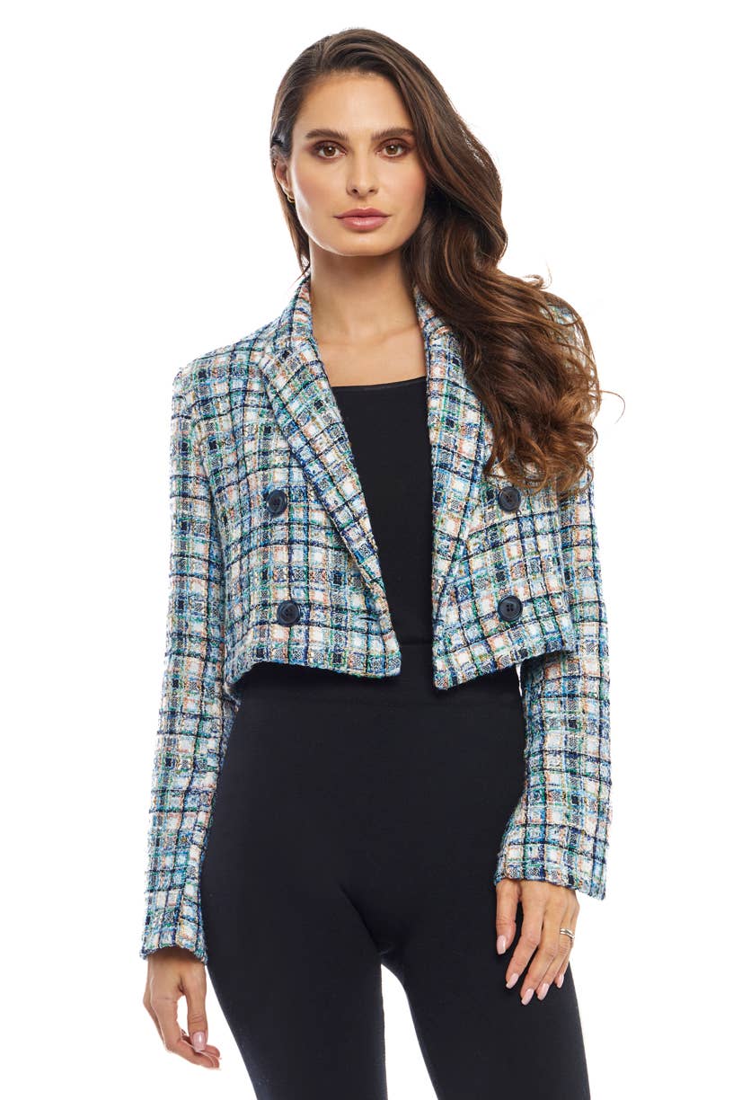 Adore - Wholesale Jacket - Women's - C3632 - MULTI COLOR CROP JACKET