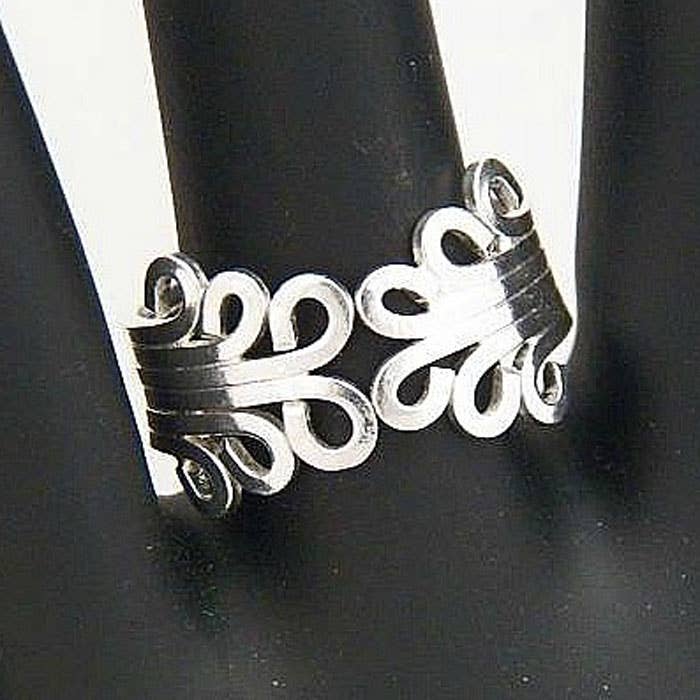 Costello International - Venta al por mayor Anillo de banda/apilable - Anillos de plata Art Deco3