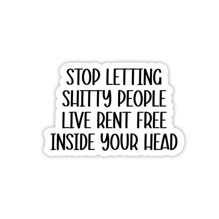 Rebel and Siren - Wholesale Sticker - Advice | Funny | Text | Waterproof Sticker | 2.5"