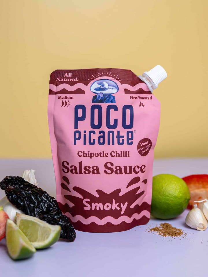 All Natural Mexican Chipotle Chilli Smoky Salsa Sauce for wholesale by Poco Picante