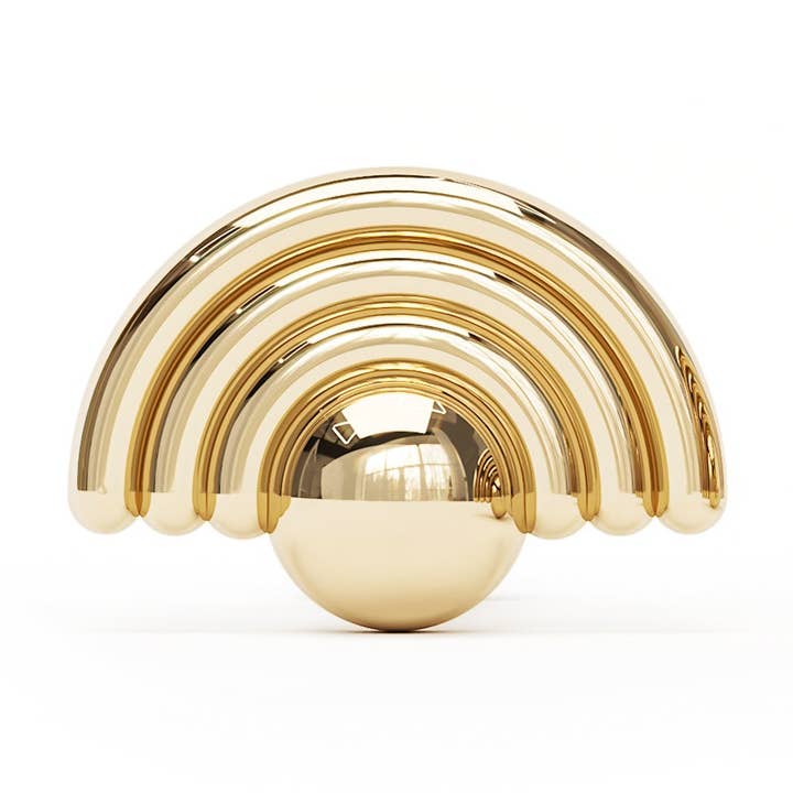 Extremo sin rosca tipo arcoíris de oro de 14 quilates para venta al por mayor de Umanative Design