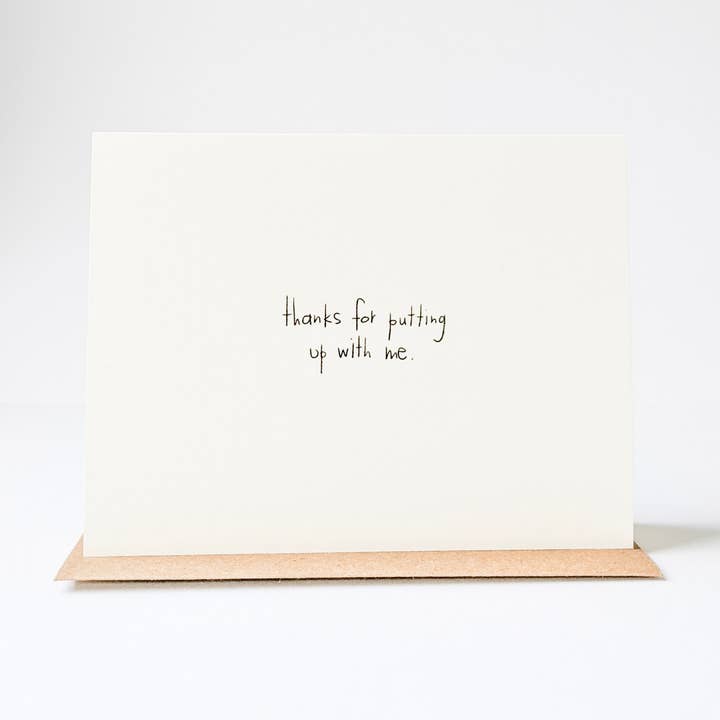 Carte de mise en place avec moi pour la vente par under the stairs paper co.