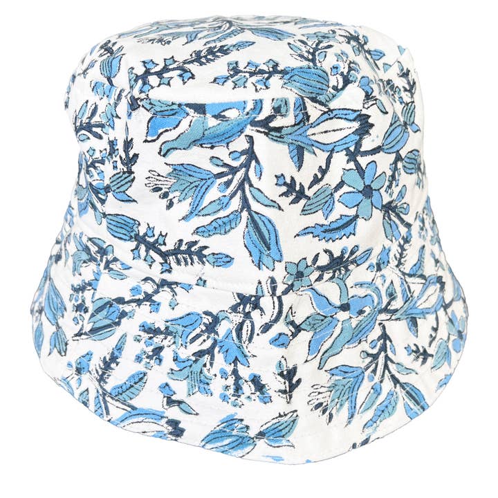 Azure Canopy Reversible Bucket Hat for wholesale by Anju Jewelry