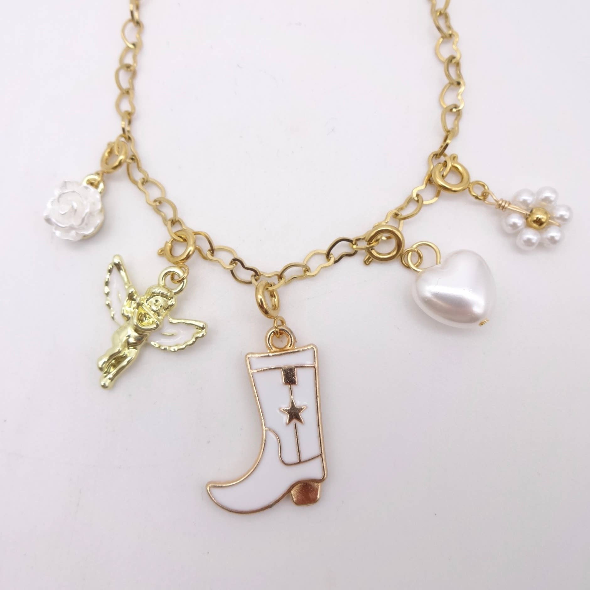 KIKICHIC - Wholesale Individual Charm/Pendant - White Rose Flower Charm4