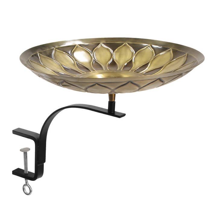 African Daisy Birdbath- Rail Mount Bracket for wholesale by ACHLA Designs