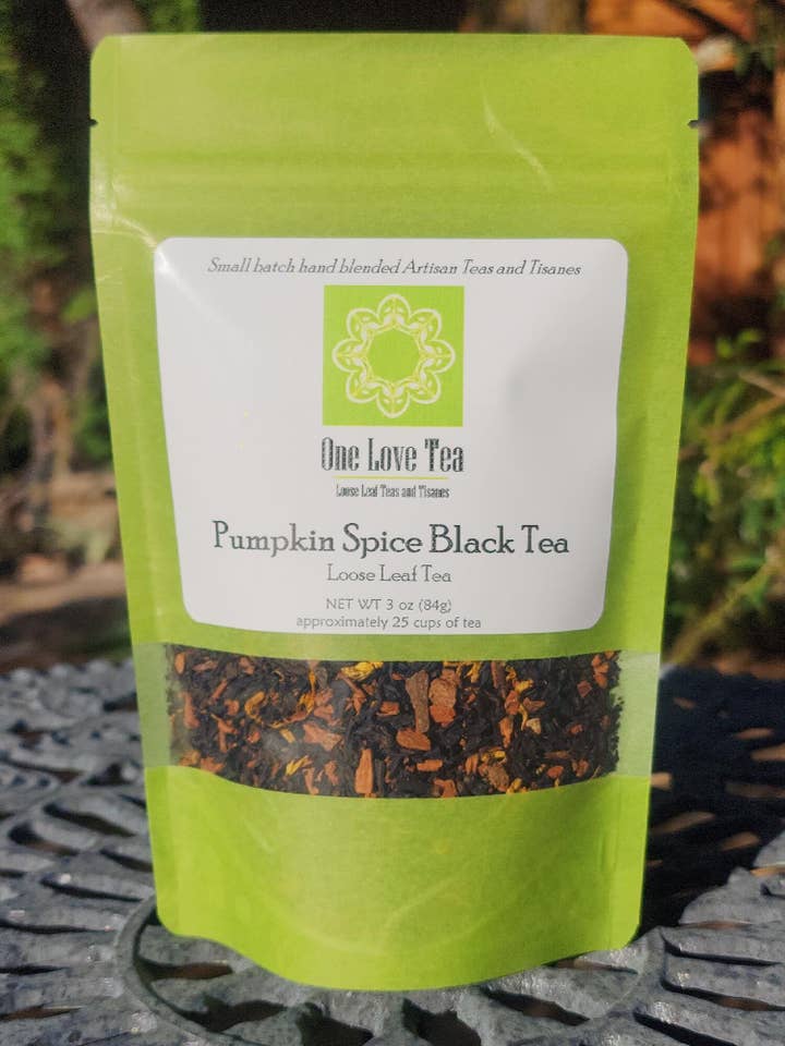 Pumpkn Spice Black Tea 3 oz for wholesale by One Love Tea